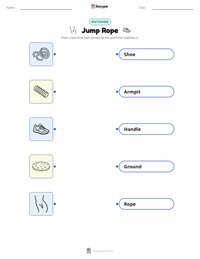 Jump Rope printable worksheet for kids