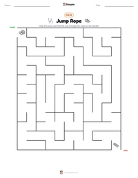 Jump Rope printable worksheet preview