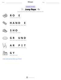 Jump Rope printable worksheet preview
