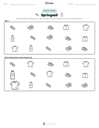 Springseil druckbare Arbeitsblatt Vorschau