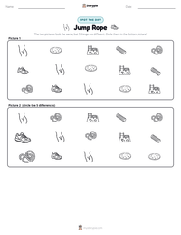 Jump Rope printable worksheet preview
