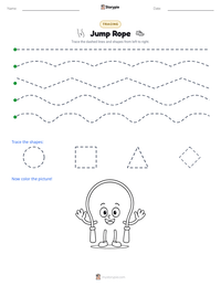 Jump Rope printable worksheet preview