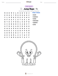Jump Rope printable worksheet preview