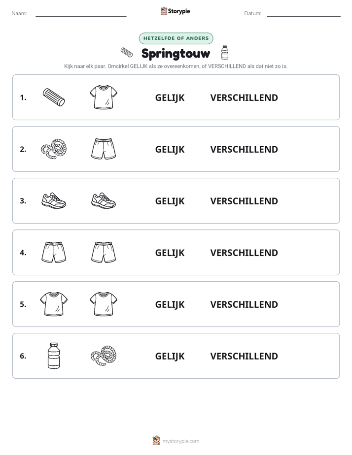 Zelfde of Verschillend