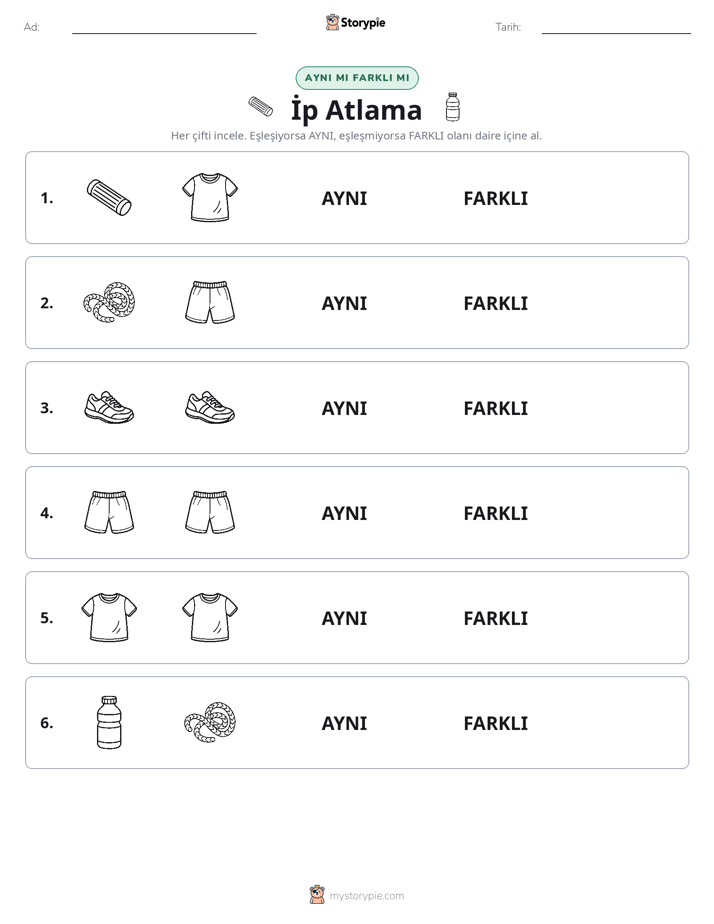 Aynı mı Farklı mı