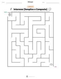 Anteprima della scheda stampabile di Interesse (Semplice e Composto)