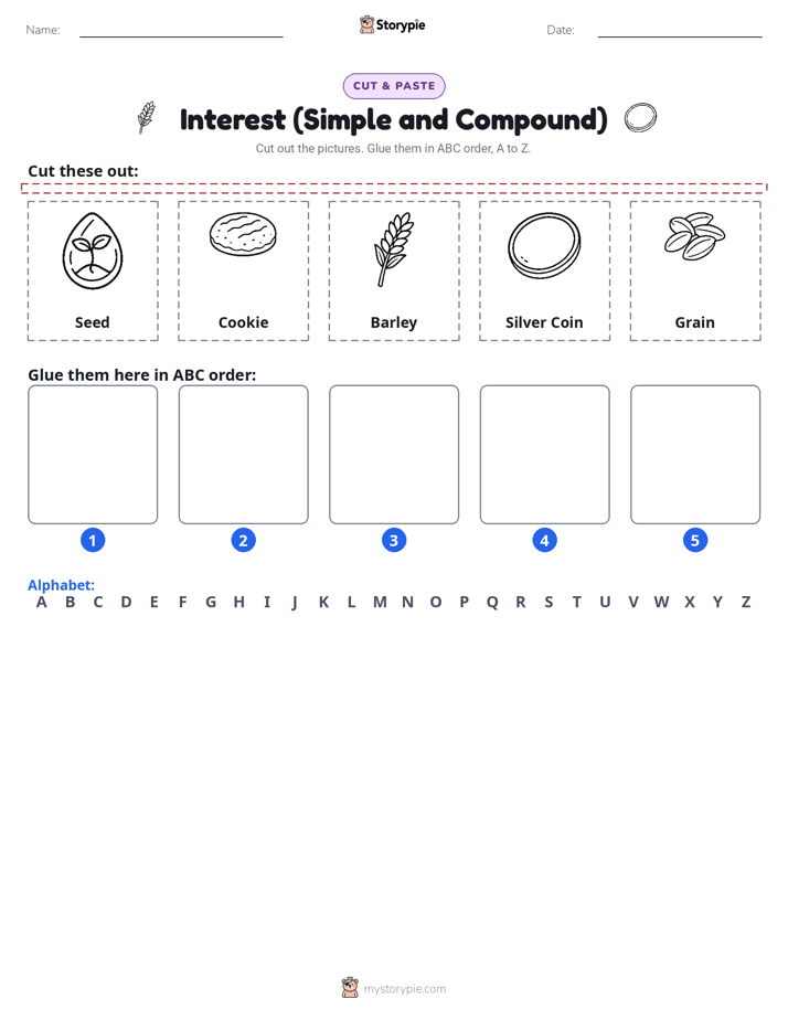 Cut & Paste Alphabet