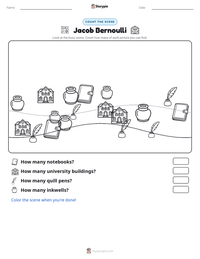 Jacob Bernoulli printable worksheet preview