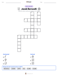 Aperçu de la feuille de travail imprimable Jacob Bernoulli