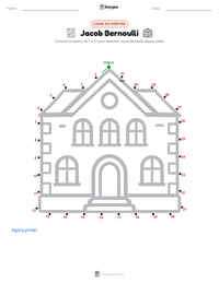 Prévia da folha de atividades imprimível Jacob Bernoulli
