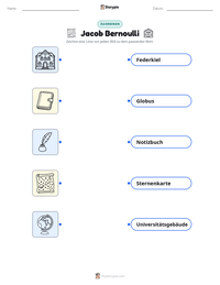 Jacob Bernoulli druckbare Arbeitsblatt Vorschau