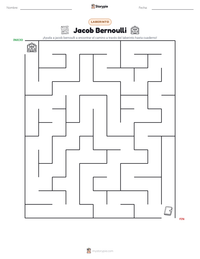 Vista previa de la hoja de trabajo imprimible de Jacob Bernoulli