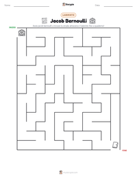 Anteprima della scheda stampabile di Jacob Bernoulli