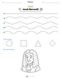 Jacob Bernoulli printable worksheet preview