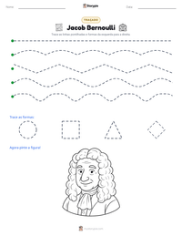 Prévia da folha de atividades imprimível Jacob Bernoulli