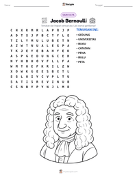 Prabaca lembar kerja cetak Jacob Bernoulli