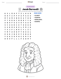 Jacob Bernoulli afdrukbare werkblad voorbeeld
