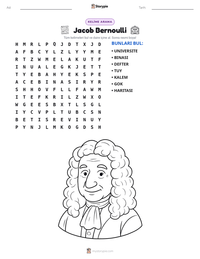 Jacob Bernoulli yazdırılabilir çalışma sayfası önizlemesi