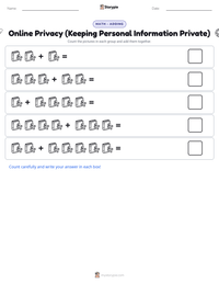 Online Privacy (Keeping Personal Information Private) printable worksheet preview