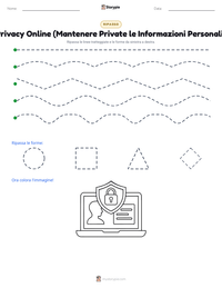 Anteprima della scheda stampabile di Privacy Online (Mantenere Private le Informazioni Personali)
