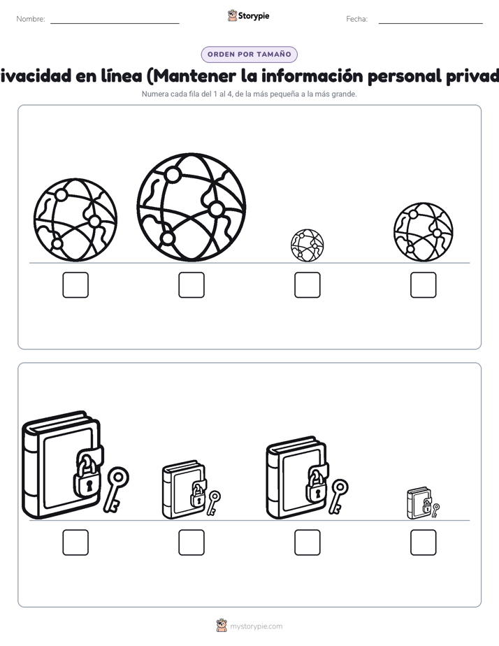 Orden de Tamaños