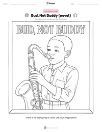 Bud, Not Buddy (novel) coloring page for kids