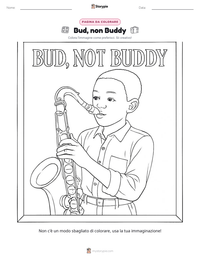 Pagina da colorare di Bud, non Buddy per bambini