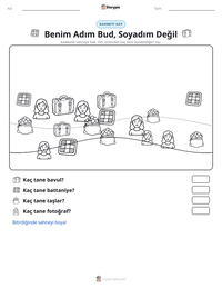 Benim Adım Bud, Soyadım Değil yazdırılabilir çalışma sayfası önizlemesi