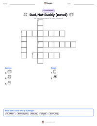 Bud, Not Buddy (novel) printable worksheet preview