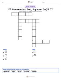 Benim Adım Bud, Soyadım Değil yazdırılabilir çalışma sayfası önizlemesi