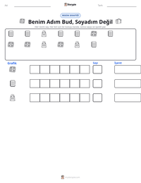 Benim Adım Bud, Soyadım Değil yazdırılabilir çalışma sayfası önizlemesi