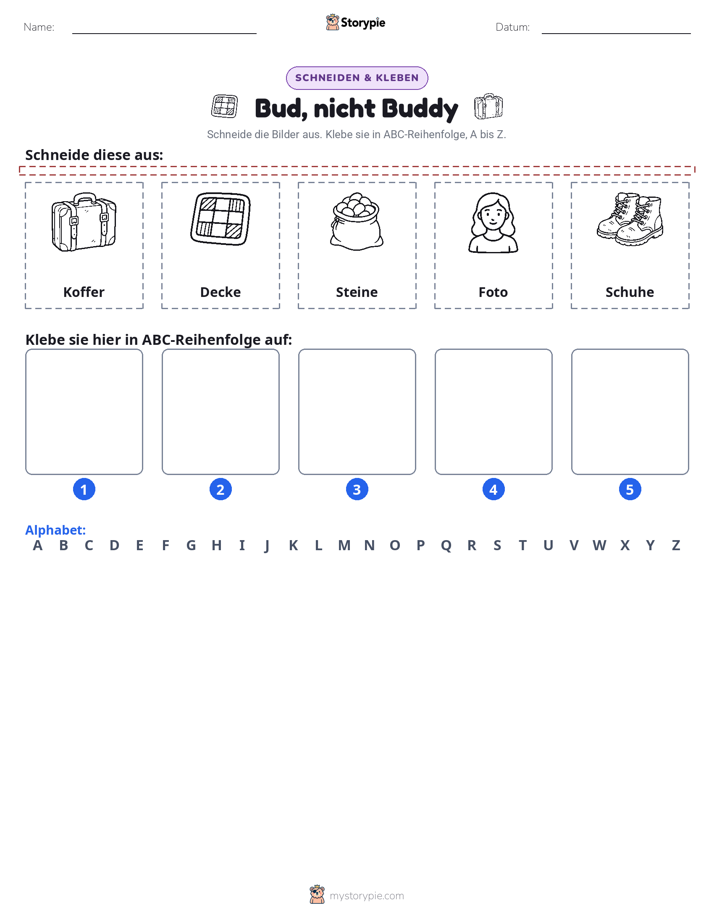 Schneiden & Einfügen Alphabet