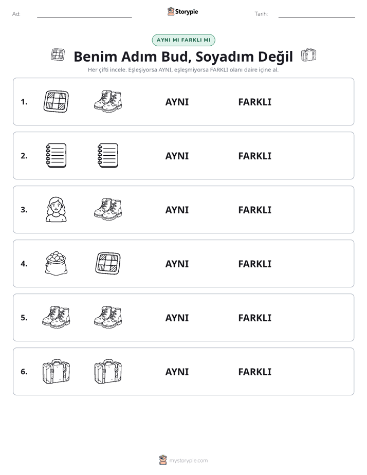 Aynı mı Farklı mı