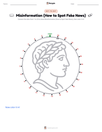Misinformation (How to Spot Fake News) printable worksheet preview