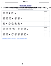 Anteprima della scheda stampabile di Disinformazione (Come Riconoscere le Notizie False)