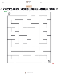 Anteprima della scheda stampabile di Disinformazione (Come Riconoscere le Notizie False)