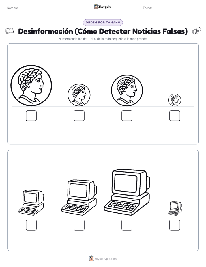Orden de Tamaños