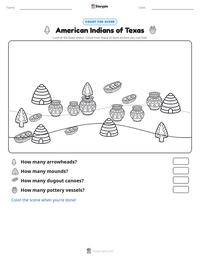 American Indians of Texas printable worksheet preview