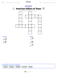 American Indians of Texas printable worksheet preview