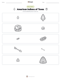 American Indians of Texas printable worksheet preview