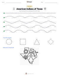 American Indians of Texas printable worksheet preview