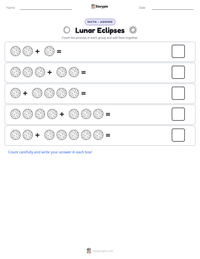 Lunar Eclipses printable worksheet preview
