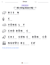 Xem trước tài liệu in sẵn Bò rừng bizon Mỹ