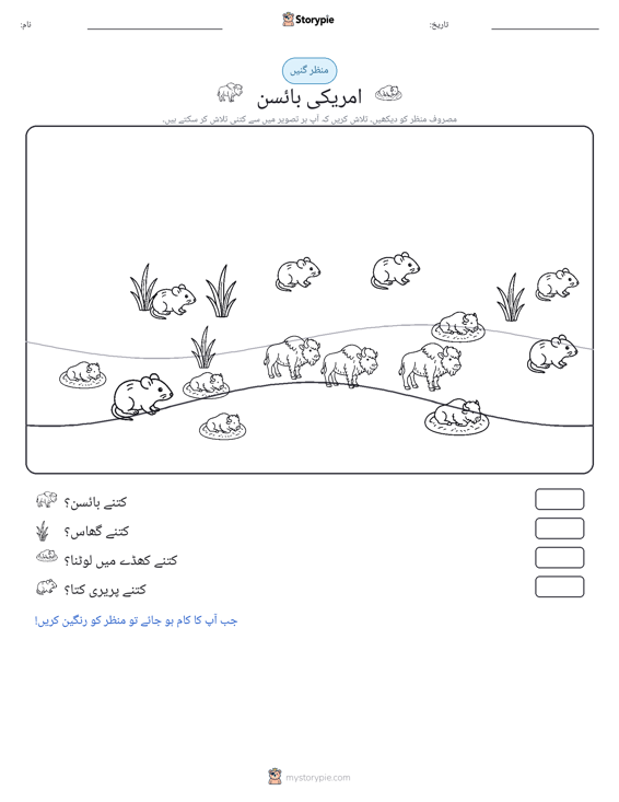 گنتی کا منظر