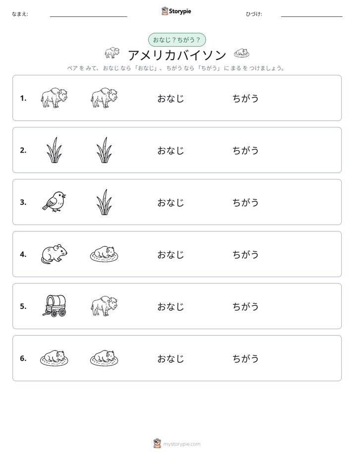 同じか違うか