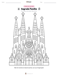 Prévia da folha de atividades imprimível Sagrada Família