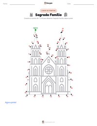 Prévia da folha de atividades imprimível Sagrada Família