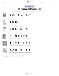 Anteprima della scheda stampabile di Sagrada Família