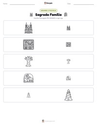 Anteprima della scheda stampabile di Sagrada Família