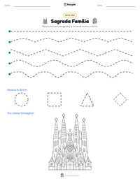 Anteprima della scheda stampabile di Sagrada Família